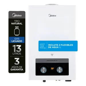 Calefont Midea 13 Litros Tiro Natural Gas Licuado GLP
