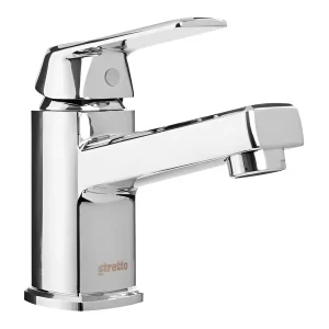 Llave para baño lavamanos monomando Stretto plateado