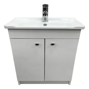 Mueble baño blanco con Grifería incluida